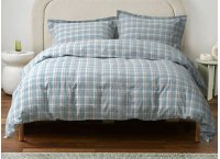 Постельное белье хлопок Lotus Home - Checked Caledonia Blue (Турция), евро